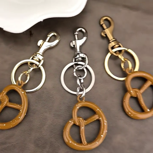Túi Đựng Bánh Quy Mặt dây chuyền sử dụng hàng ngày Keyring cho phụ nữ Biscuit hình trang trí móc khóa cho điện thoại và ví