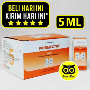 KICAU MART WORMECTION 5 Ml Medion Inj Obat Parasit Kutu Tungau Cacingan Scabies Gudik Gatal Iritasi Kulit Obat Scabies Kucing Anjing Kelinci Kambing Babi Obat Ternak Anti Sakit Kulit