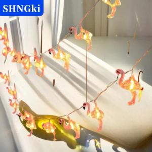 SHNGki Mùa hè Hawaii ánh sáng chuỗi dứa Flamingo cây dừa ánh sáng chuỗi trái cây nhiệt đới ánh sáng trẻ em Hawaii sinh nhật đảng trang trí