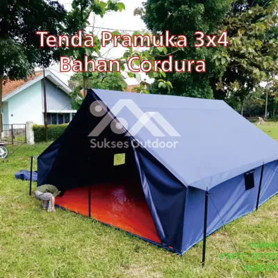 Tenda Pramuka Fullset dan tanpa rangka Bahan D300 berbagai ukuran