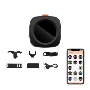Customizable Motorcycle Demons Eye Tail Light With Programmable Modes For Bicycles Car Waterproof Design