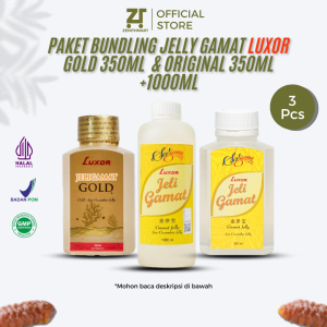 Paket Bundling Komplit Luxor Jelly Gamat 350ml &1000ml + Luxor Jelly Gamat Gold 350ml 100% Original