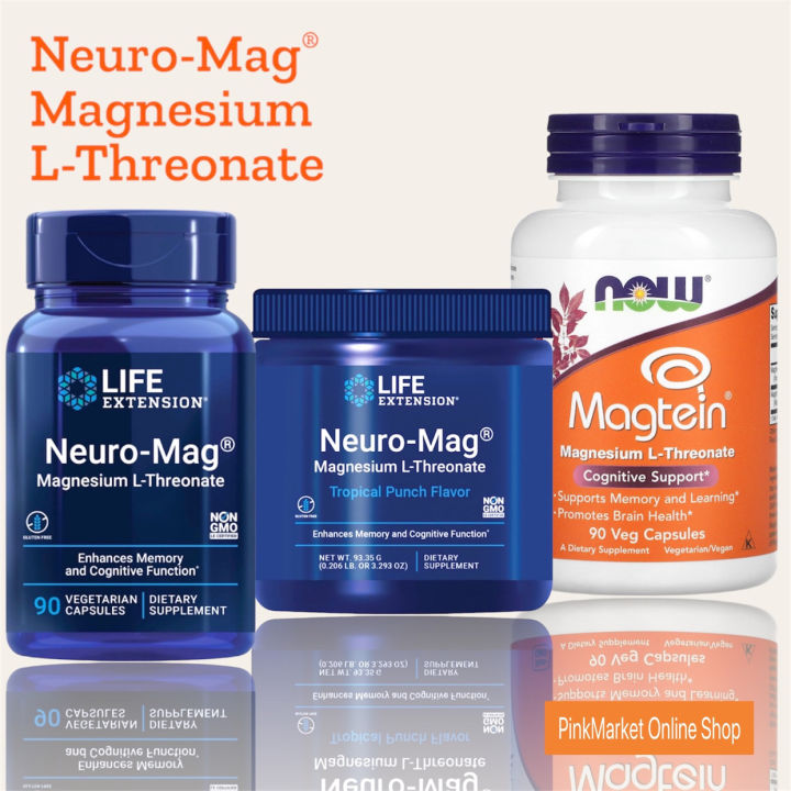 Life Extension Neuro - Mag Magnesium L-Threonate, 90 Vegetarian ...