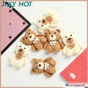 [JULYHOT] 10pcs การ์ตูนเรซิ่น MINI Bear Charms สำหรับ DIY เครื่องประดับทำอุปกรณ์เสริม