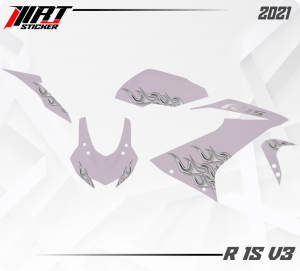 Striping R15 - Stiker Transparan R15 v3 Api Vol 3 (Sudah Terpotong)