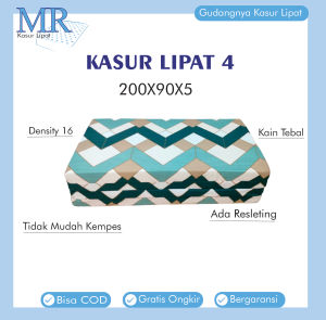 Kasur Busa Lipat Kain Adem Uk 200 x 90 / Kasur Lantai  Anti Kempes / Kasur Anak Kost / Matras Lipat Busa Garansi  / Matras Tidur Empuk Murah