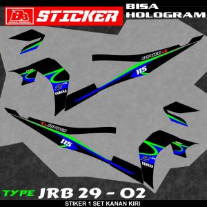 STIKER STRIPING JUPITER Z 115 ROBOT STICKER PREMIUM BISA HOLOGRAM JRB 29
