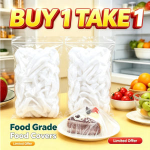 【BUY 1 TAKE 1】80pcs Disposable bowl lids plastic bags PE food storage film lids dustproof wrapping film
