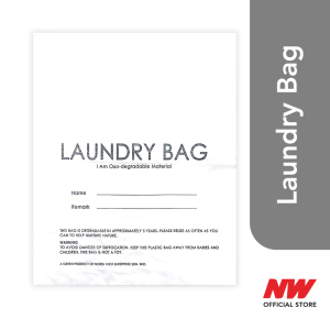 LAUNDRY BAG - OXO DEGRADABLE 1000PCS HOTEL SIZE / TRAVEL SIZE