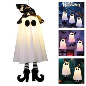 Kinh dị bóng ma đồ treo trang trí cho hiên sân thắp sáng LED bóng Ma treo đồ trang trí treo lên cho ngoài trời và trong nhà