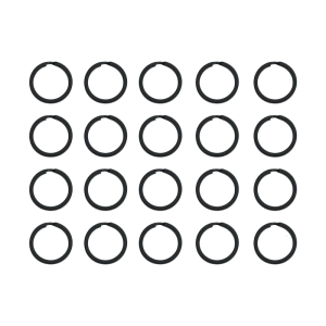 20pcs Portable Metal Flat Key Rings Split Rings Outdoor Small Tool Key Rings Split Keyrings for Key and Accessories