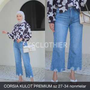 CELANA JEANS WANITA CORSIA KULOT PREMIUM -SYS CLOTHIER