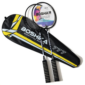 HUIESON ไม้แบดมินตันไม้เทนนิสคู่ของแท้ไม้ตีมือจับฟองน้ำไม้ตีนักเรียนโตอัลลอยหลากสี