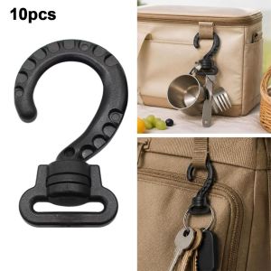 NEXTYOO 10pcs Đa chức năng Móc treo ba lô xoay được Đường kính trong 2.7cm Nhựa Móc treo lều ngoài trời  Lớn Khóa móc xoay dây đeo Dây đai buộc hành lý cho túi ba lô