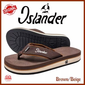 Islander Brown/Beige Mens non-slip rubber soles 100% Authentic and Original colored slippers (Makapal)
