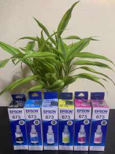 673 INK WITH BOX COMPATIBLE TO PRINTERS: ● Tank L800 ●L805 ●  L810 ●  L850 ●  L1800