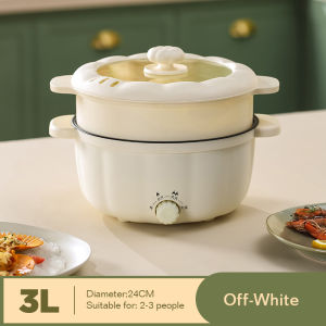 Dreepor Multipurpose Electric Cooker with Steamer 3L capacity Nonstick Pot 800W