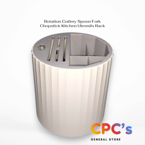 Kitchen Organizer/Rotation Cutlery Holder Spoon Fork Kitchen Organizer Chopstick Racks Bucket Utensil Storage Box/Silverware Storage
