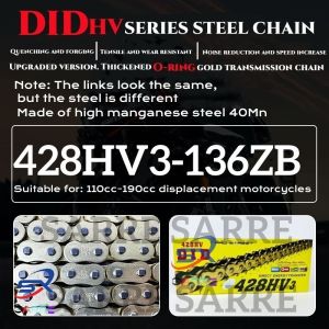 High-Quality 520 8-Ring Drive Chain for Cycling - Durable Corrosion-Resistant Noise-Free