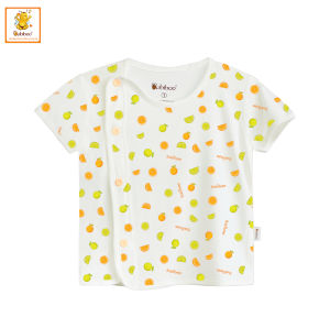 Áo sơ sinh cho bé Babiboo áo bác sĩ ngắn tay vải visco mềm mịn họa tiết xinh xắn BTK055