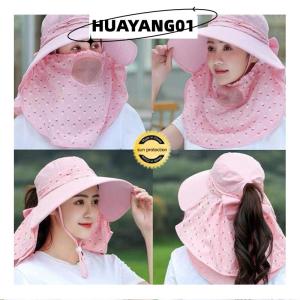 HUAYANG01 [2023 new HOT FASHION] lazlook หมวกกันแดดสำหรับผู้หญิงหมวกกันแดดระบายอากาศได้ดีหมวกฤดูร้อนเข้ากับทุกชุดหมวกกันแดดขอบกว้างป้องกันรังสีอัลตราไวโอเลต