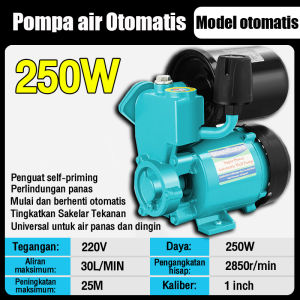 Reaim Pompa Air Otomatis 40L/min 250W Total Head Max 30m Pompa Air Listrik Reaim-zdzyb001