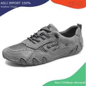 Prelesty Sepatu Loafer Pria Keren Elegan Casual Santai Kulit  Karet Lentur Empuk Pantofel Slip On Cowok Dewasa Kekinian 366