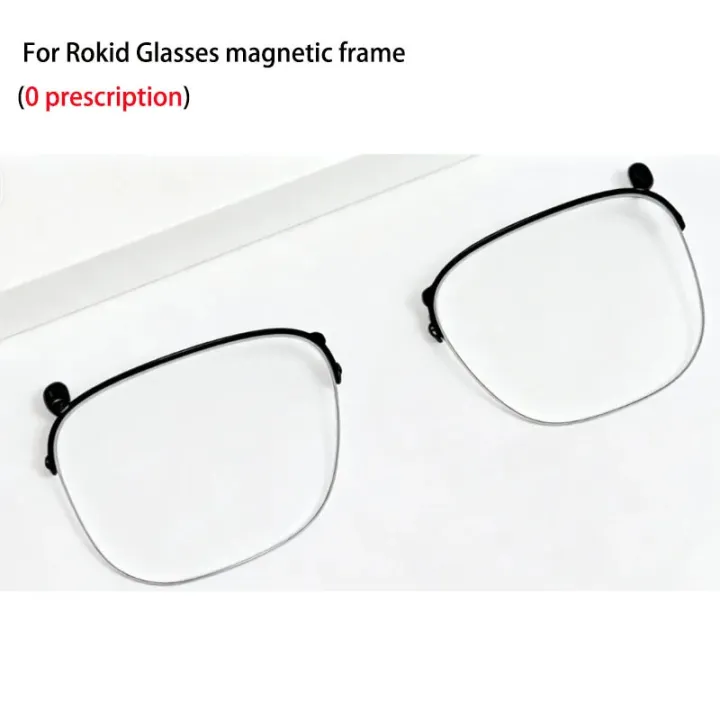 for Rokid Glasses smart glasses semi titanium frame original magnetic frame (not included prescription lenses！)