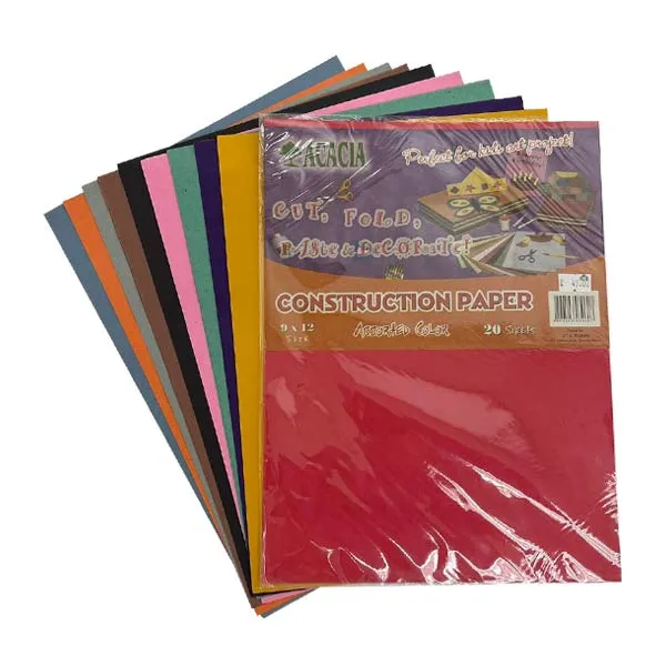 Construction Paper - Assorted 20's/short