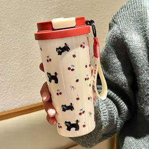 VIVOLILV 2-3 Days Delivery🚚Large Capacity 650ml Thermos Bottle 316 Stainless Steel Insulated Cup Cartoon Portable Leakproof Straw Mug