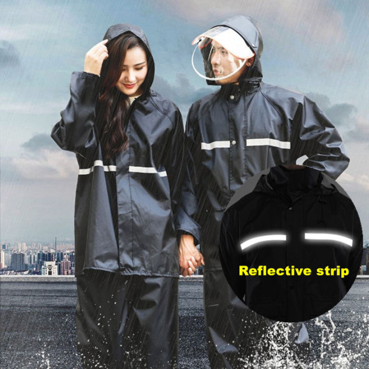 Waterproof Raincoat Set Men Women Thick rainsuit Lazada PH