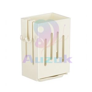 AU. Wall Mounted Spoon Fork Organizer Plastic Detachable Cage Chopstick Holder Kitchen Rack Organizer