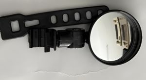 Wide Angle Convex Rear View Mirror Motorcycle Bike Electric Scooter Handlebar Mirror Universal Silicone Grip 360 Degree Adjustable Anti Fog Bicycle Cycling Accessories