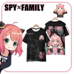 Cute Anime T-shirt SPY X FAMILY Unisex Tops Short Sleeve The Forger  Anya/Yor/Twilight Casual Loose Fashion Tee Shirt Plus SIze Kids Aldult Boy  Girl 3D Printed Cosplay Costume TShirt Top
