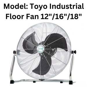 TOYO SUPER SPEED INDUSTRIAL FLOOR FAN 12inches /16inches/18inches (TF-SERIES)/ KIPAS LANTAI TOYO [READY STOCK]