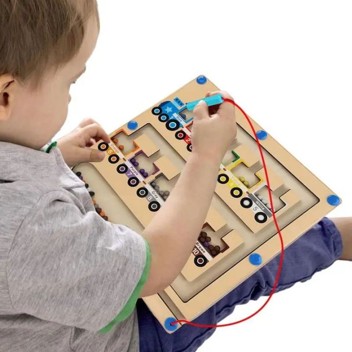 Color Sorting Magnetic Maze Board Fine Motor Skill Montessori ...