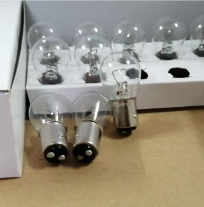 10Pcs/Lot/Box 1156 1157 BAY15D BA15S 48V 56V 60V 25W Turn light Steering Lamp Bulb 56533-13130-71 36430-00820 For Japan Toyota TCM NICHIYU Komatsu Sumitomo Shinko Electric Forklift