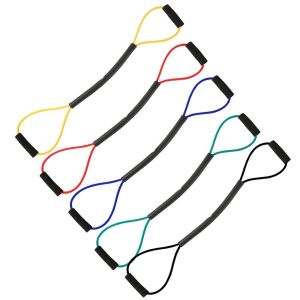 FIGHTINPC Trọng lượng Giảm Cân 15/20/25/30/35 £ Tập Thể Dục Đào Tạo Đun Expander Tập thể dục Yoga SỨC MẠNH Thiết Bị Đấm Bốc Kháng Ban Nhạc Ban Nhạc đàn hồi Tốc độ Đào Tạo Kéo Sợi Dây Thừng