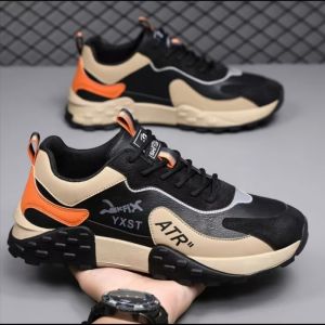 Mens autumn black breathable mens sports shoes lightweight soft sole casual sports shoes mens shoes
