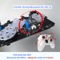 Tay cầm chơi game S102 - 2025 độ cần Hall Joystick xoay 360 kết nối bluetooth, Receiver 2.4G có 2 nút Macro gán Skill. 
