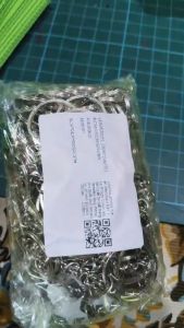 100Pcs Keychain Split Rings Short Chain Key Rings Split Ring Link Chains Cincin Kunci Keyfob DIY Jewelry Accessories