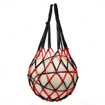 ONLYES Weaving Nylon Net Bag Multiple Colors Nylon Basketball Carry Bag Sports Portable Equipment Ball Net Pouch Football Balls