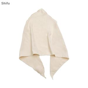 [ShiFu] Pastoralism rộng headbands cho phụ nữ thêm lớn Turban tam giác Headband thời trang Yoga tóc ban nhạc Xoắn dày tóc phụ kiện