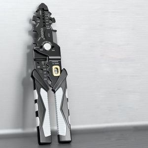 OUDISI 10 in 1 Wire Stripping Pliers Automatic Cable Stripping Pliers Electrical Wire Stripping Tool Multifunctional Wire Stripper Automatic Wire Stripper Crimping Tool Wire Stripper Multiple Features for Cutting