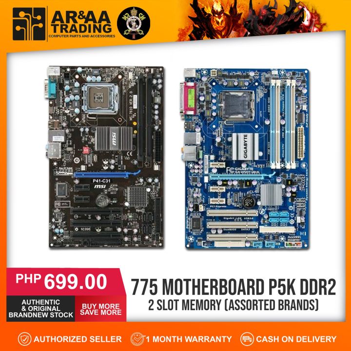 775 Motherboard P5K DDR2 Assorted Brand and Model Lazada PH