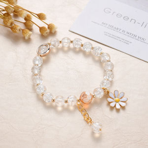 Crystal bracelet gelang aquamarine Moonstone batu fashion warna