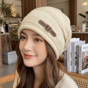 COVIEEZB Nhẹ Mũ len dáng rộng Lót dày Ấm áp Mũ len mùa đông Dành cho cả nam và nữ. Che tai Mũ không vành Ngoài trời
