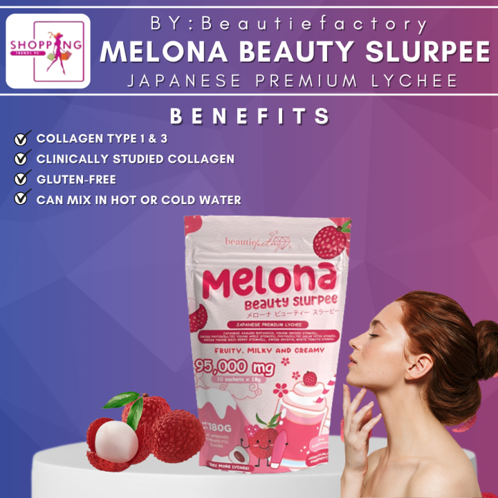 MELONA BEAUTY SLURPEE BEAUTIE FACTORY COLLAGEN JAPAN PREMIUM DRINK
