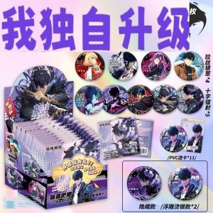 10Pieces Anime badge Solo Leveling Na Honjaman Level Up Pvc Transparent card Brooch Pin Sung Jin Woo Jin U Seong Cha Hae In Cosplay Badge Decoration Birthday gift