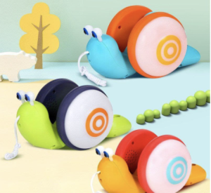 Pull Along Snail Toy with Light and Sound